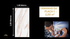 PLACA EFEITO MÁRMORE FLEXÍVEL CALACATA ORO BRILHO