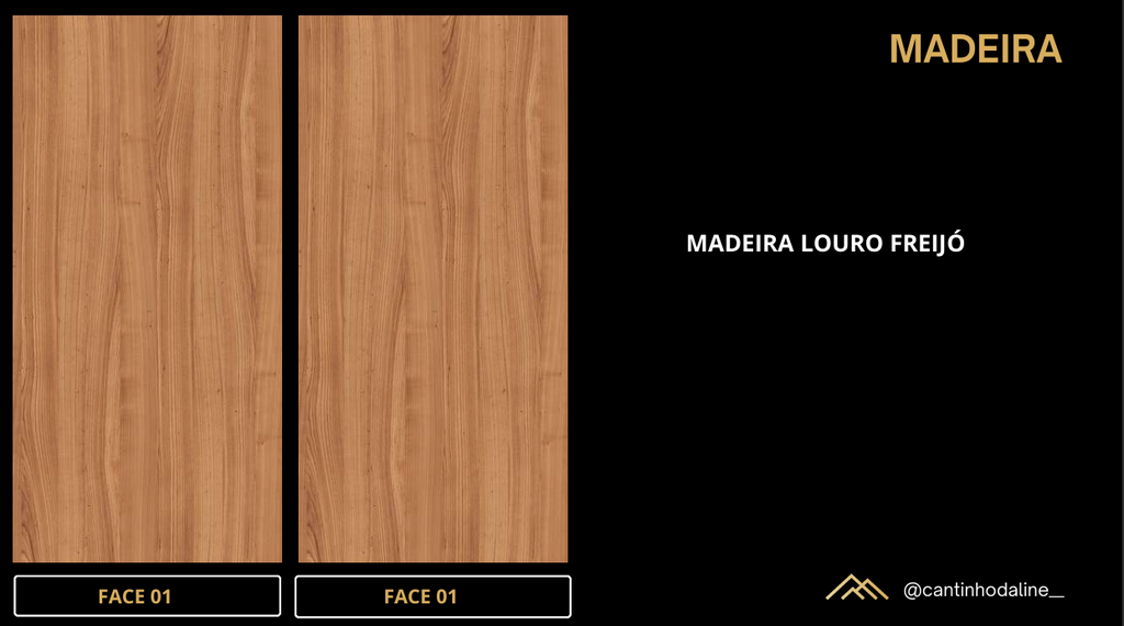 PLACA EFEITO MÁRMORE  MADEIRA LOURO FREIJO ACETINADO