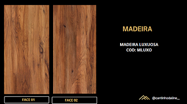 PLACA EFEITO MADEIRA LUXUOSA ACETINADO