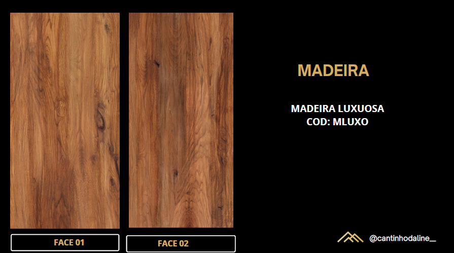 PLACA EFEITO MADEIRA LUXUOSA BRILHO