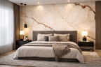 PLACA EFEITO MÁRMORE ROSÉ ACETINADO