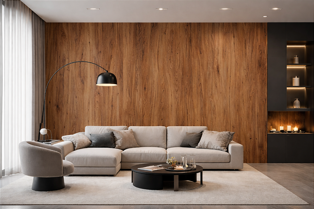 PLACA EFEITO MADEIRA LUXUOSA BRILHO